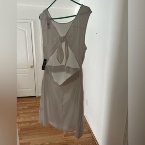 White New York & Company Back Out Dresss